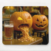 Puking Halloween Pumpkin In a Bar Muismat (Voorkant)