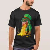 Puking Leprechaun Shirt Funny St Patrick's Day Dri (Voorkant)
