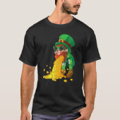 Puking Leprechaun Shirt Funny St Patrick's Day Dri (Voorkant)