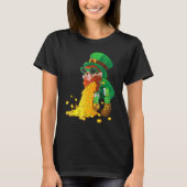 Puking Leprechaun Shirt Funny St Patrick's Day Dri (Voorkant)