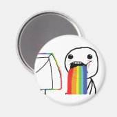 Puking Rainbows Magneet (Voorkant / Achterkant)