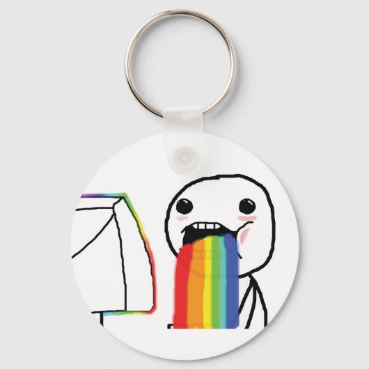 Puking Rainbows Sleutelhanger (Voorkant)
