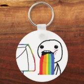 Puking Rainbows Sleutelhanger (Voorkant)