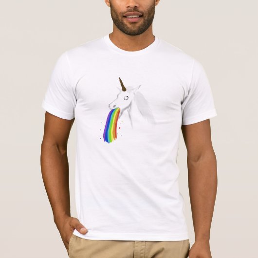 Puking Unicorn T-Shirt #2 (Voorkant)