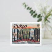 Pukoo, HawaiiLarge Letter ScenesPukoo, HI Briefkaart (Staand voorkant)