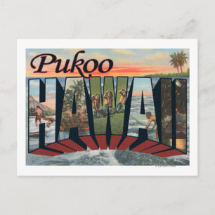 Pukoo, HawaiiLarge Letter ScenesPukoo, HI Briefkaart