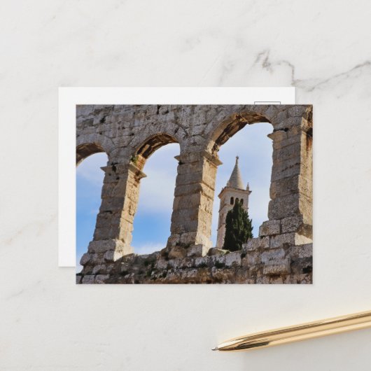Pula Arena Kroatië Briefkaart (Voorkant / Achterkant in situ)