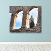Pula Arena Kroatië Canvas Afdruk (Insitu (Houten vloer))