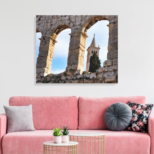 Pula Arena Kroatië Canvas Afdruk (Insitu (Woonkamer))