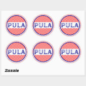 Pula City Pride Embleem – Kroatische identiteit Ronde Sticker (Vel)