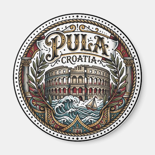 Pula Kroatië Magneet (Voorkant)