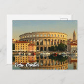 Pula Kroatië Reizen Briefkaart (Voorkant / Achterkant)