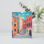 Pula Kroatië Reizen Briefkaart (Staand voorkant)