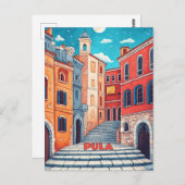 Pula Kroatië Reizen Briefkaart (Voorkant / Achterkant)