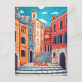 Pula Kroatië Reizen Briefkaart (Voorkant)