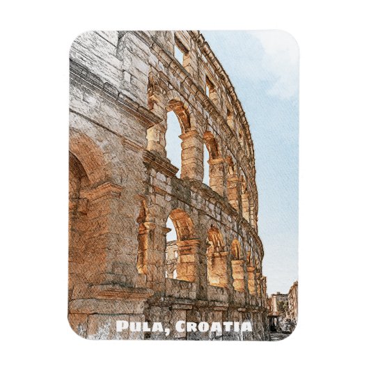 Pula Kroatië Stad Adria Kust Magneet (Verticaal)