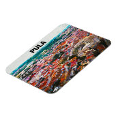 Pula Kroatië Stad Uitzicht Schilderen Magneet (Linkerzijde)