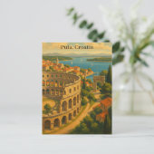  Pula Kroatië Travel City Uitzicht Briefkaart (Staand voorkant)