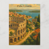  Pula Kroatië Travel City Uitzicht Briefkaart (Voorkant)