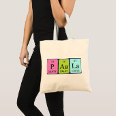 Pula periodieke tabelnaam canvas tas (Voorkant (product))