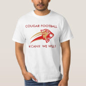 Pulaski County Cougar Football T-shirt (Voorkant)