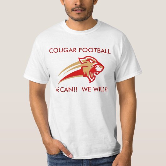 Pulaski County Cougar Football T-shirt (Voorkant)