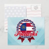 Pulaski, GA Briefkaart (Voorkant / Achterkant)