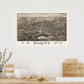 Pulaski, NY Panoramic Map - 1885 Poster (Keuken)