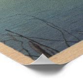 Pulaski, NY Uitzicht Canoe, Camping, Tent, Lake Poster (Hoek)