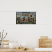 Pulaski, Tennessee - Grote lettertjes Poster (Keuken)