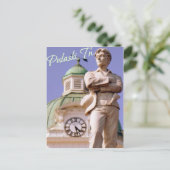 Pulaski, TN Sam Davis Statue Briefkaart (Staand voorkant)