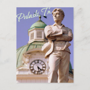 Pulaski, TN Sam Davis Statue Briefkaart