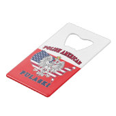 Pulaski Wisconsin Pools Creditkaart Flessenopener (Achterkant Gekanteld)