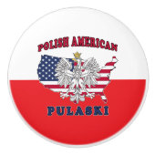 Pulaski Wisconsin Pools Keramische Knop (Voorkant)