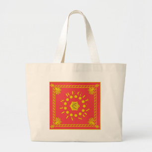 Pulaski's Legion Flag T-Shirts Grote Tote Bag