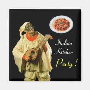 PULCINELLA ITALIAN KITCHEN ARTIJ, zwart Magneet