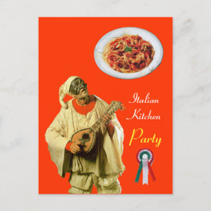 PULCINELLA ITALIAN KITCHEN PTY Oranje Recipe Briefkaart