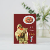 PULCINELLA ITALIAN KITCHEN PTY Red Recipe Briefkaart (Staand voorkant)