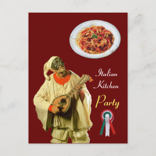 PULCINELLA ITALIAN KITCHEN PTY Red Recipe Briefkaart