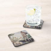 Pulcinella op feestdag bier onderzetter (Rechterzijde)