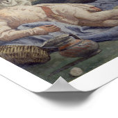 Pulcinella op feestdag poster (Hoek)