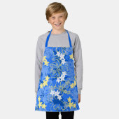 Pulelehua Butterfly Hibiscus Hawaiian Blue Schort (Gedragen)