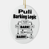 Puli Barking Logic Keramisch Ornament (Rechts)