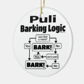 Puli Barking Logic Keramisch Ornament (Links)
