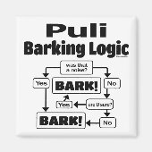 Puli Barking Logic Magneet (Voorkant)
