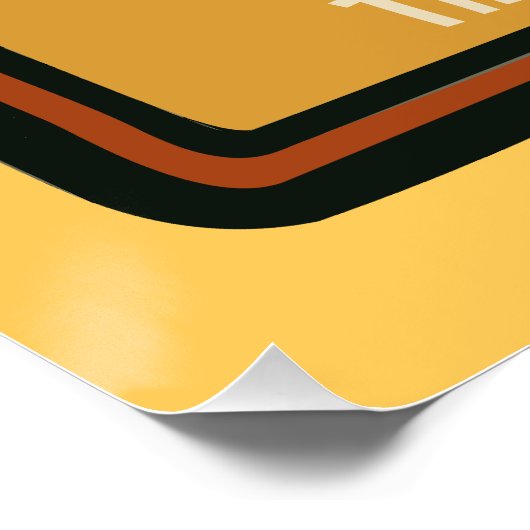 Puli Black Shaggy Dog Aangepaste tekst Perfect Poster (Hoek)