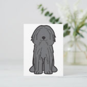 Puli Dog Cartoon Briefkaart (Staand voorkant)