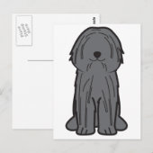 Puli Dog Cartoon Briefkaart (Voorkant / Achterkant)