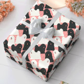 Puli Dog Schattige Roze Polka Dot Cadeaupapier