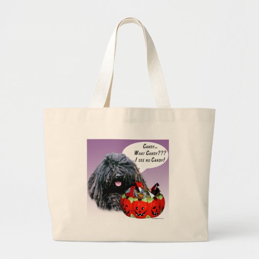 Puli Halloween-Snoep Grote Tote Bag (Voorkant)